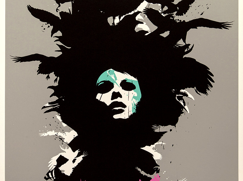 Raven Haired, Screen Print by Eelus